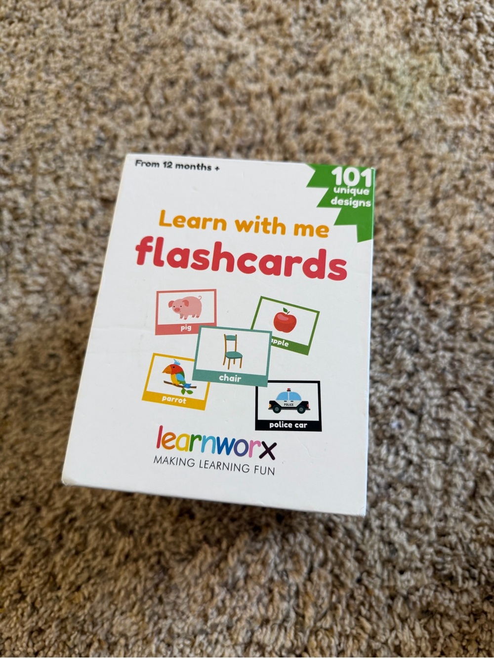 LearnWorx 'Learn with me' Flashcards - White Box